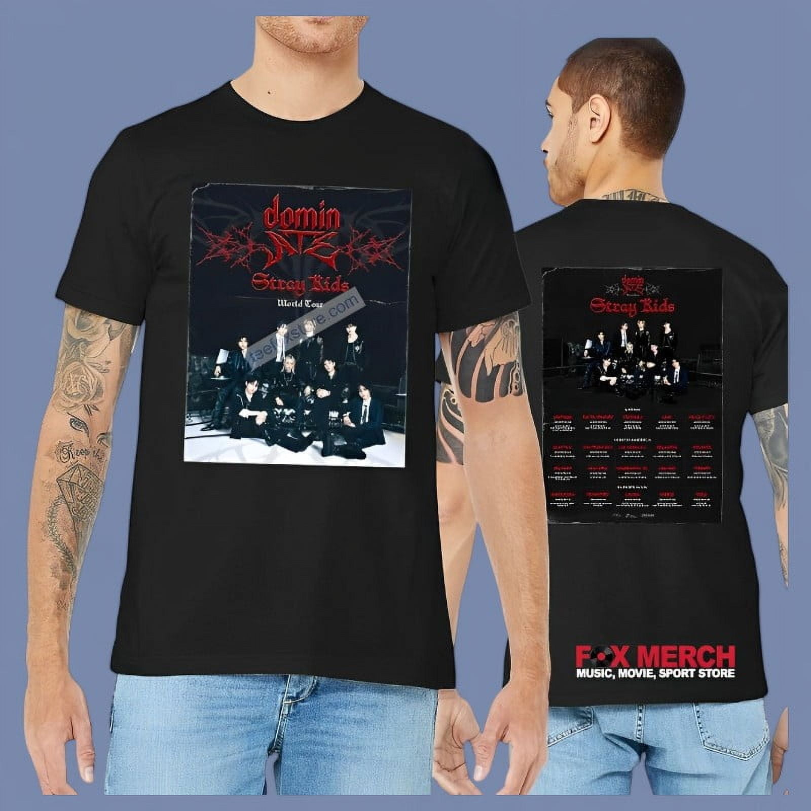 Dominate World Tour 2025 Stray Kids Concert TShirt For Fans