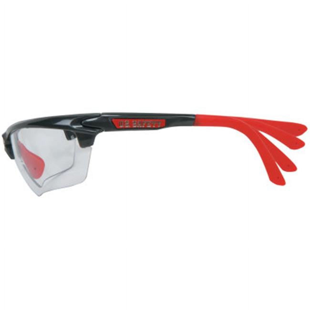 Crews Dominator 3 Safety Glasses Gunmetal Frame Clear Anti-Fog Lens