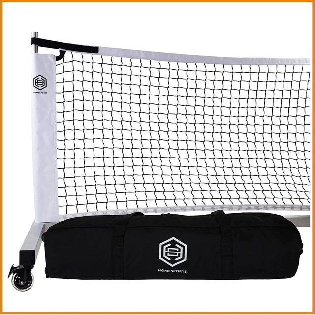 Dominator Indoor/Outdoor Portable Pickleball Net, Constructed of Rust