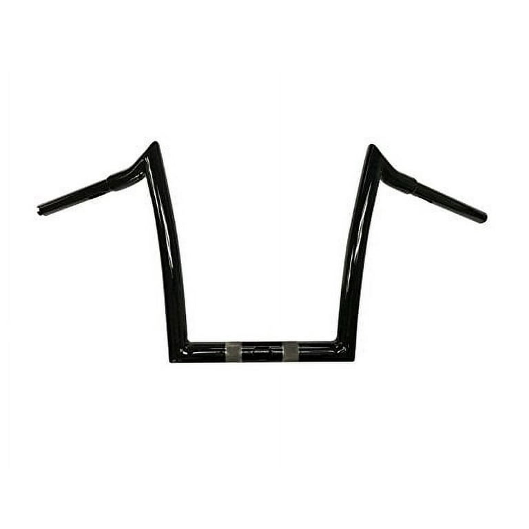 Dominator Industries 1 1/4 Inch Road Glide Meathook Ape Hanger Handlebars,  10 Inch Rise, Gloss Black Compatible With 2015-2019 Road Glides