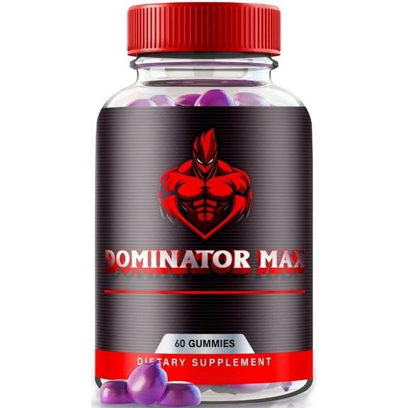 Dominator Max Gummies, Official Formula for Muscle Support & Overall Health, All-Natural Supplement to Boost Energy, Dominator Maxxx Reviews (60 Gummies)