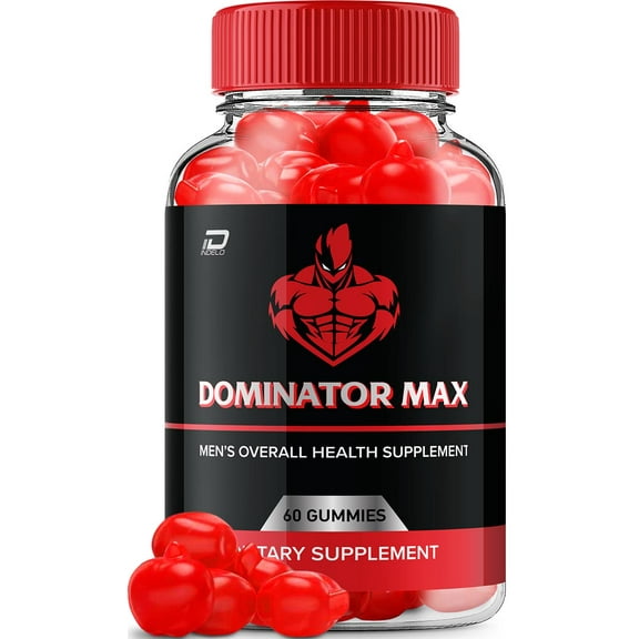 Dominator Max Gummies for Men - DominatorMax Male Performance Gummies, Energy, Optimal Balance, 60 Gummies