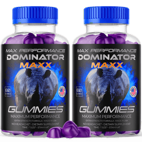 Dominator Maxx for Men Advanced Formula Supplement with Premium Ingredients 120 Gummies