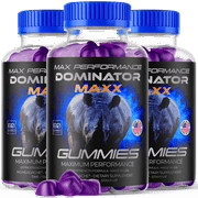Dominator Maxx for Men Advanced Formula Supplement with Premium Ingredients 180 Gummies