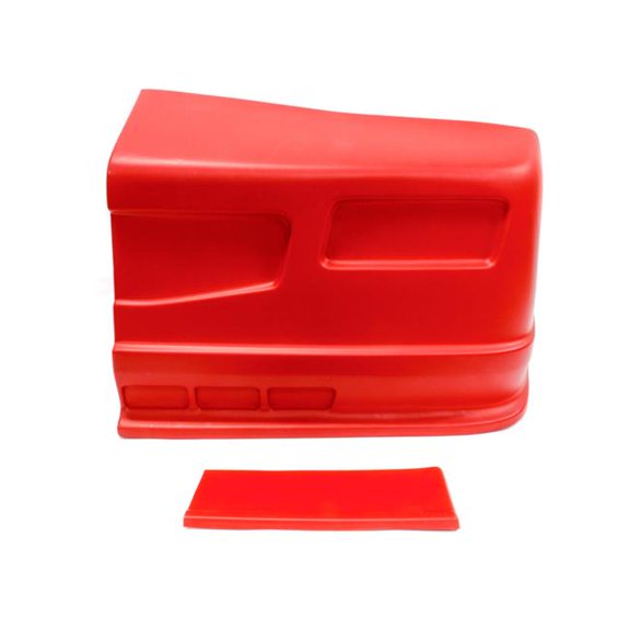 Dominator Racing Products 302-RD-BOD Kit Left Side SS Nose with Lower Fender Extension, Red