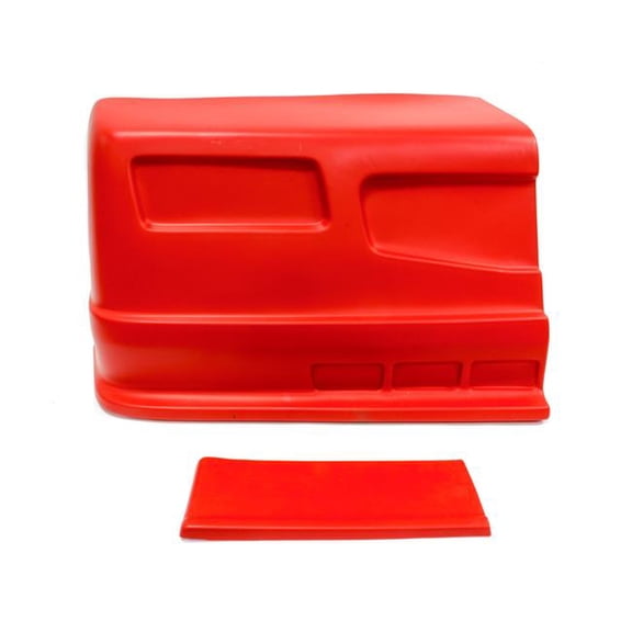 Dominator Racing Products 303-RD-BOD Kit Right Side SS Nose with Lower Fender Extension, Red