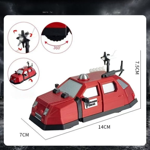 Dominator Storm Chaser TIV Series Tornado Intercept Vehicle Static Model, Desktop Display Collectible Armored Storm Research Car Model