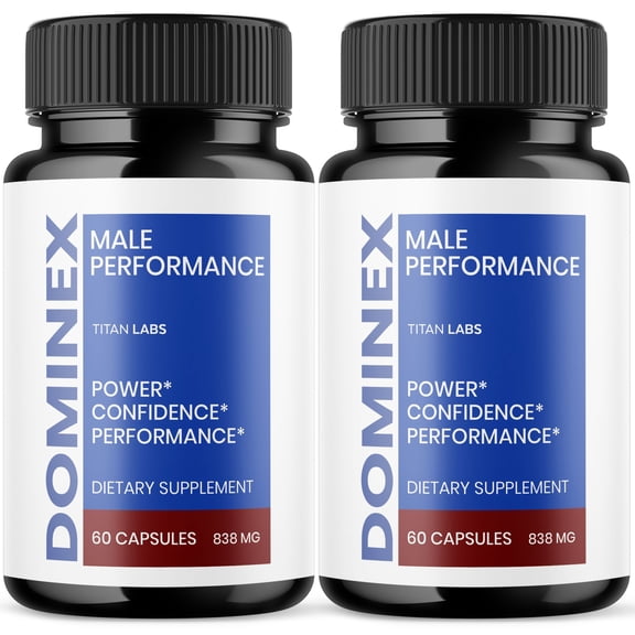 Dominex Advanced Formula Natural Supplement Pills for Max Strength 120 Capsules