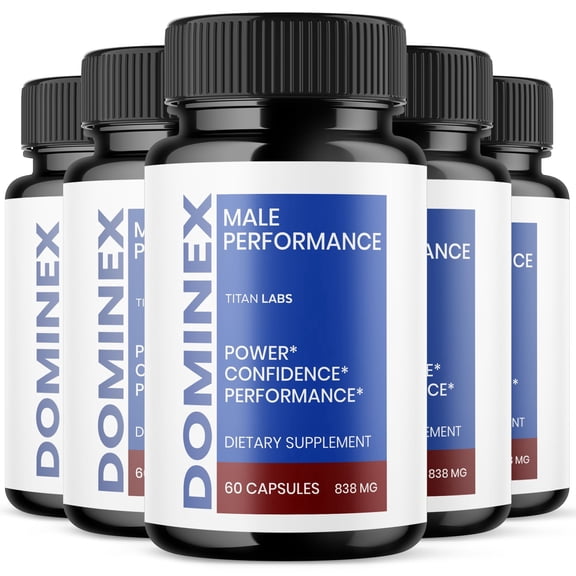 Dominex Advanced Formula Natural Supplement Pills for Max Strength 300 Capsules