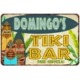 thumbnail image 1 of Domingo's TIKI BAR Island Gift Sign Metal Wall Decor 8x12 108120058127, 1 of 1