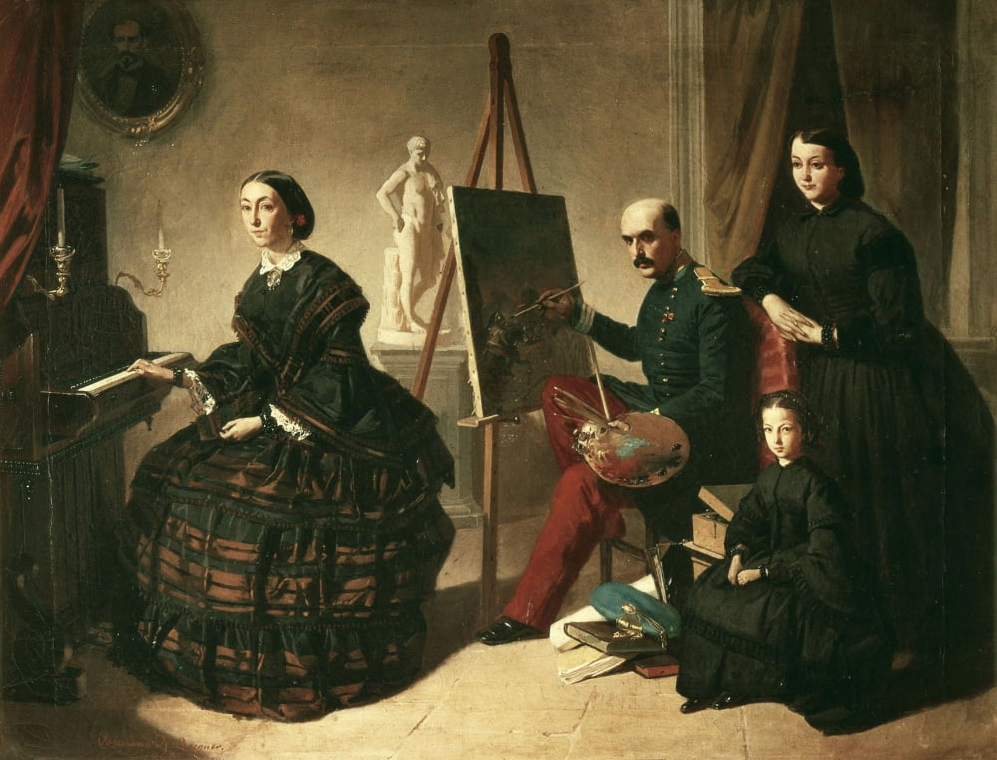 Dominguez Becquervaleriano (1834-1870) Canvas Art - (36 x 24)