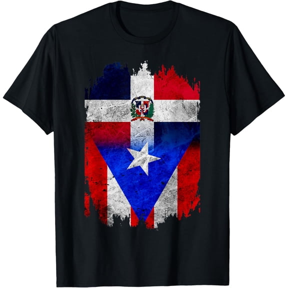 DominiRican Dominican and Puerto Rican Flag Dominican Flag T-Shirt mens t shirt，black，women，funny，misfits，men，journey