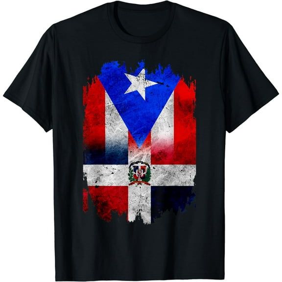 DominiRican Dominican and Puerto Rican Flag Dominican Flag T-Shirt