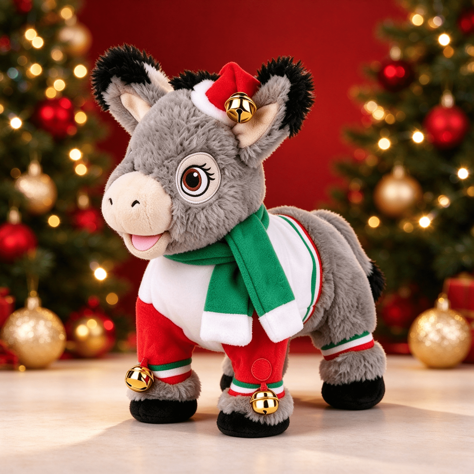 Simple Dancing Animations Dominic the Donkey Christmas Plush, Animated Musical Singing & Dancing ...