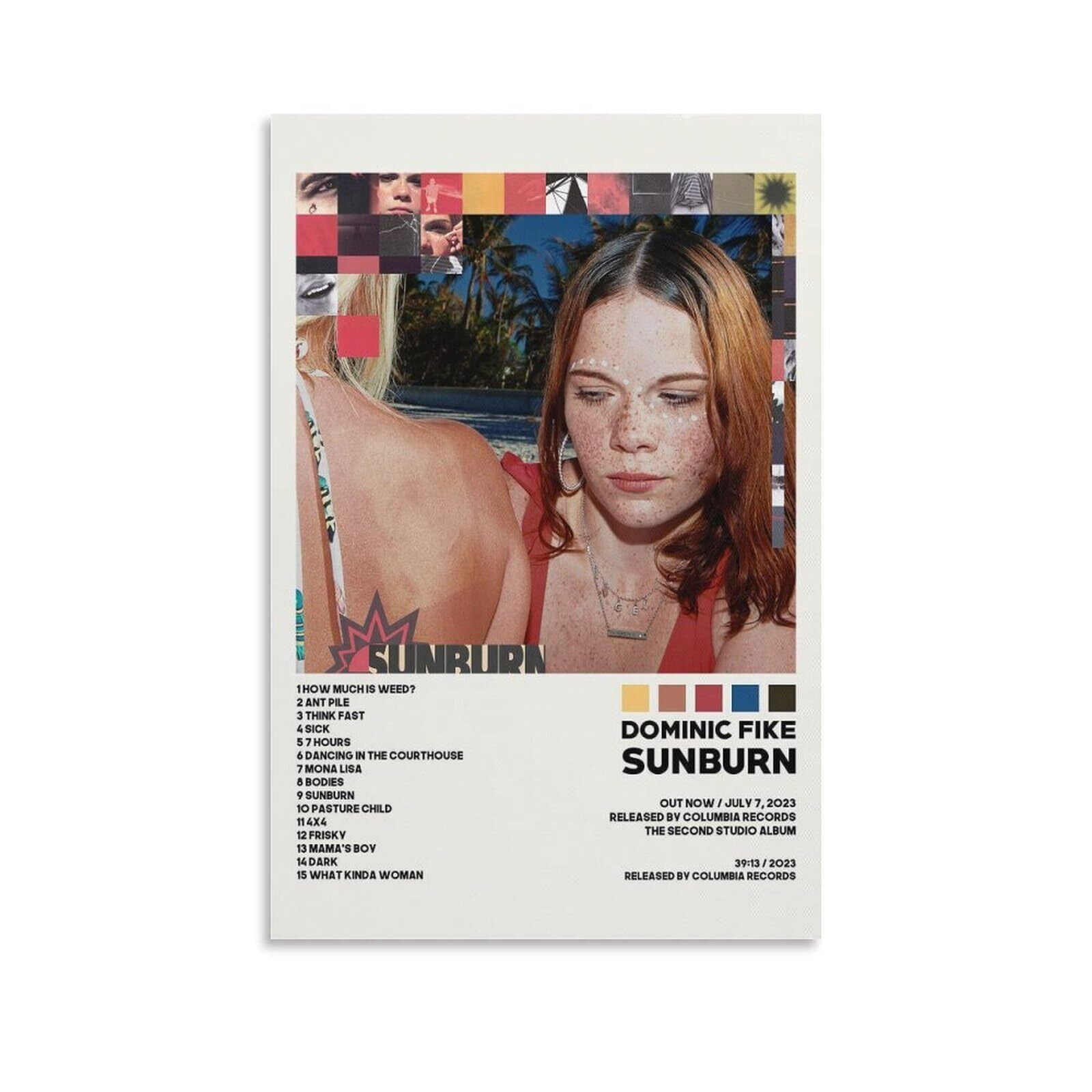 Dominic Fike Albums Sunburn Music Poster 5 Print Photo Art Painting ...