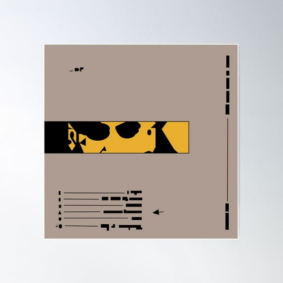 Dominic Fike: Dont Forget About Me Abstract Cover Art Poster Wall Art, Modern Wall Decor For Living Room Bedroom, 24x24 UNFRAMED