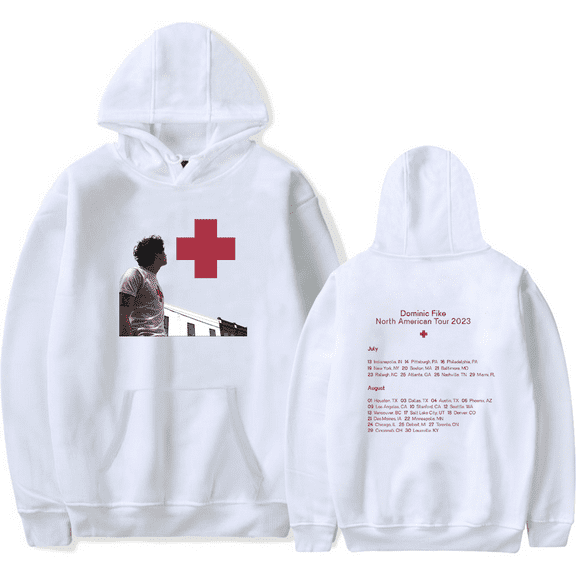 Dominic Fike Merch Hoodie North American Tour 2023 Streetwear Women Men Pullover