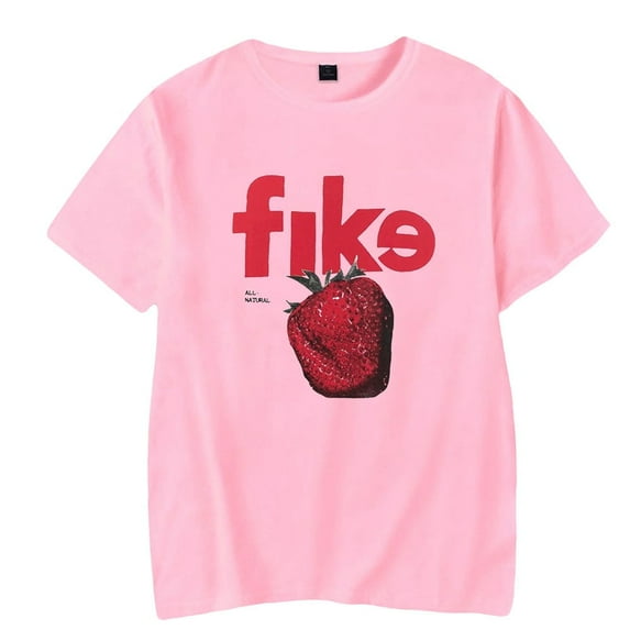 Dominic Fike T Shirt Strawberry Logo T-shirt Women Men Short Sleeve HipHop Style Tee