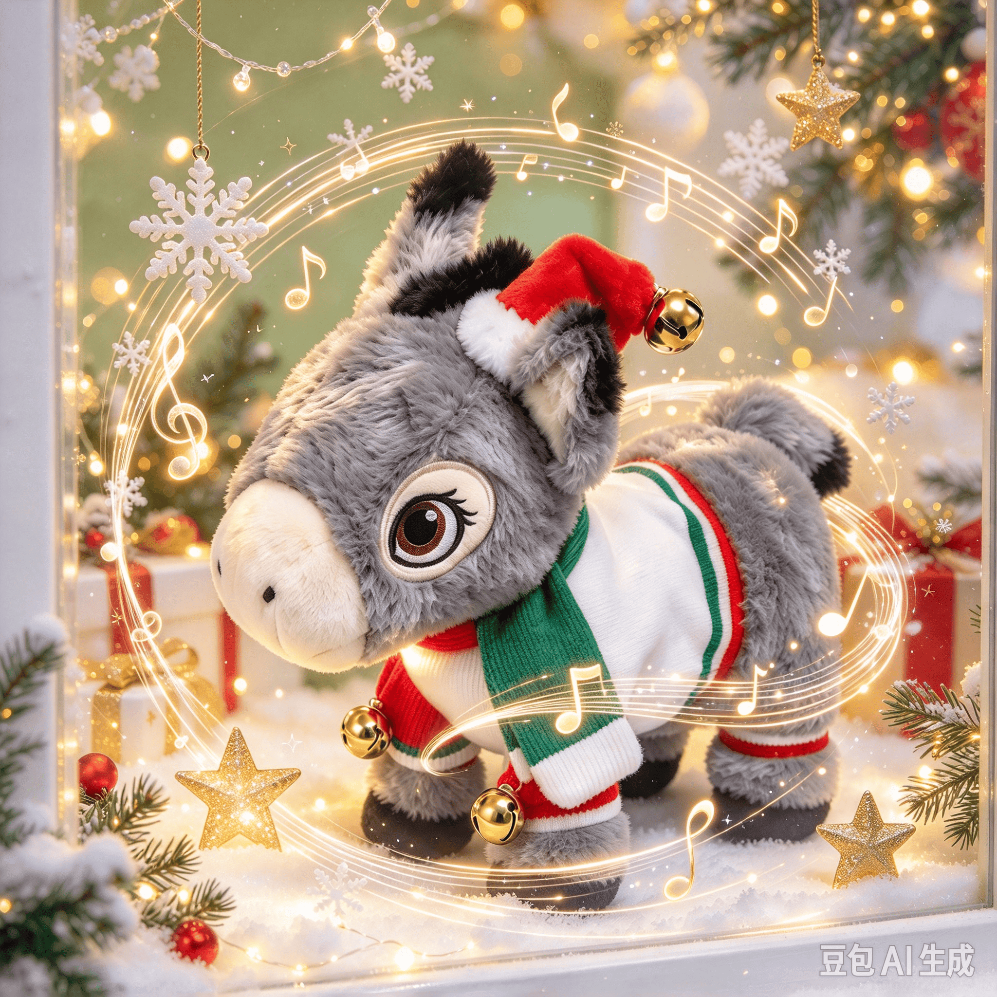 Simple Dancing Animations Dominic the Donkey Christmas Singing Dancing Plush, Interactive Musical ...