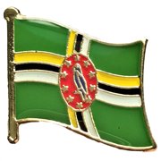 Dominica Country Flag Bike Motorcycle Hat Cap lapel Pin