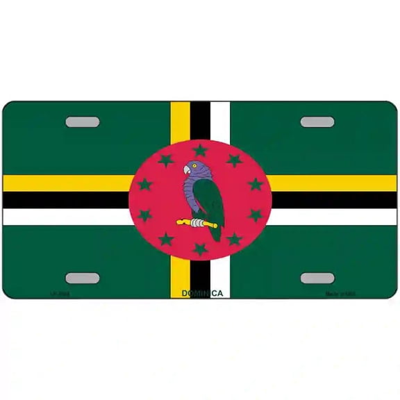 Dominica Flag Metal Novelty License Plate 24" x 12" Large