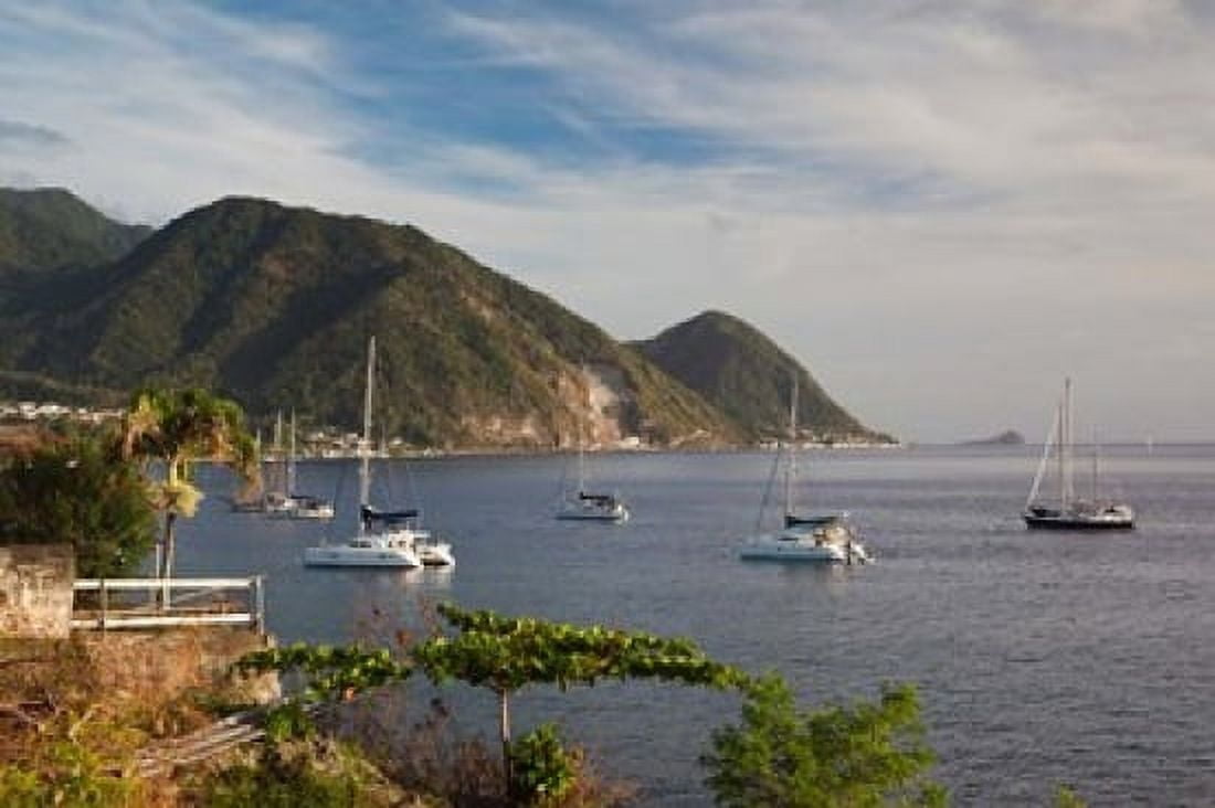 Dominica Roseau coastlines Canvas Art - Walter Bibikow DanitaDelimont (28 x 19)