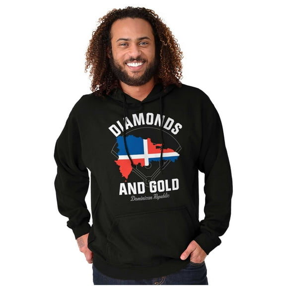 Dominican DR Shaped Pride Heritage Hoodie Sweatshirt Women Men Brisco Brands S