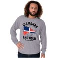 thumbnail image 1 of Dominican DR Shaped Pride Heritage Long Sleeve TShirt Men Women Brisco Brands L, 1 of 5