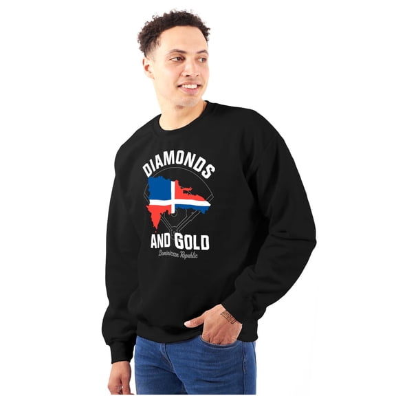 Dominican DR Shaped Pride Heritage Sweatshirt for Men or Women Brisco Brands S