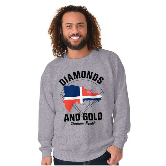 Dominican DR Shaped Pride Heritage Sweatshirt for Men or Women Brisco Brands S