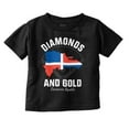 thumbnail image 1 of Dominican DR Shaped Pride Heritage Toddler Boy Girl T Shirt Infant Toddler Brisco Brands 6M, 1 of 6