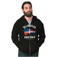thumbnail image 1 of Dominican DR Shaped Pride Heritage Zip Up Hoodie Men's Women's Brisco Brands S, 1 of 5