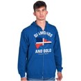 thumbnail image 1 of Dominican DR Shaped Pride Heritage Zip Up Hoodie Men's Women's Brisco Brands X, 1 of 5