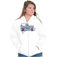 thumbnail image 1 of Dominican Doll Cute DR Flag Roses Womens Plus Size Graphic Zipper Hoodie Brisco Brands 4X, 1 of 5