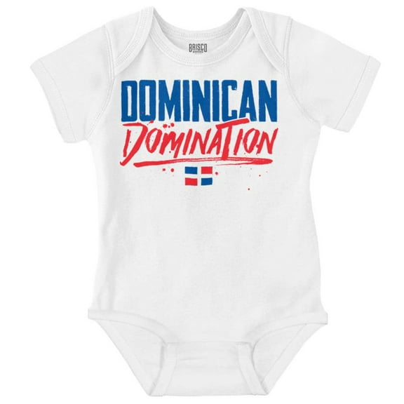 Dominican Domination Proud Loud DR Romper Boys or Girls Infant Baby Brisco Brands 24M