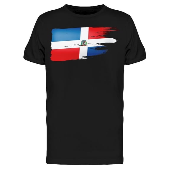 Dominican Flag, Hand Painted Tee Men's -Image by Shutterstock