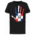 thumbnail image 1 of Dominican Flag Handprint Tee Men's -Image by Shutterstock, 1 of 2