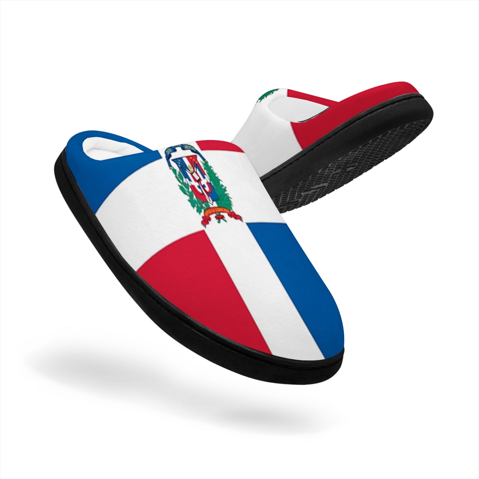 Dominican Flag,womens Slippers Slip-on,flag Of Dominican Republic,comfy 