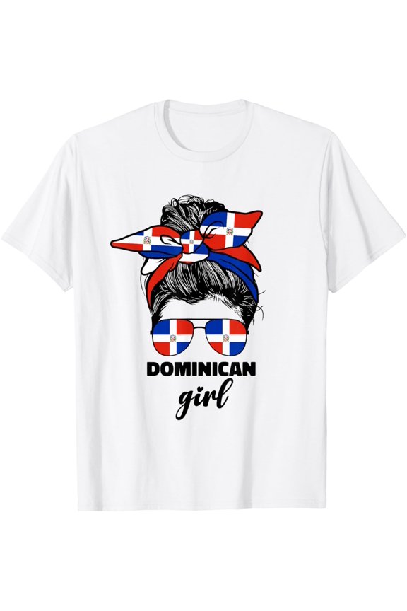 Dominican Girl For Women Republic República Dominicana Flag T-Shirt mens t shirt,white,women,funny,misfits,men,journey,t-shirt
