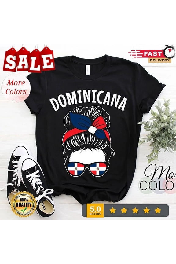 Dominican Girl Republica Republic Flag Gift T-Shirt, Dominicana Heritage Unisex S-5XL Hot Trending Shirt, Vintage Birthday Gift