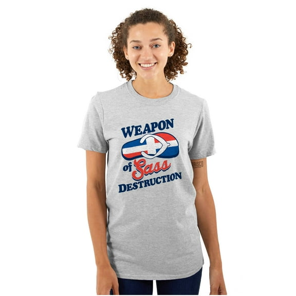 Dominican Girl Sass Destruction Cute Women's Graphic T Shirt Tees Brisco Brands X