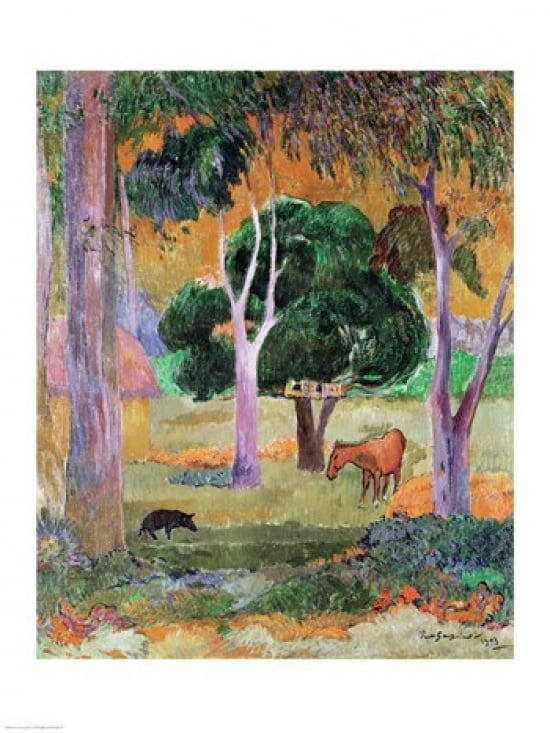 Dominican Landscape Canvas Art - Paul Gauguin (18 x 24)