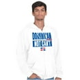 thumbnail image 1 of Dominican Not Can't DR Heritage Pride Unisex Fleece Graphic Zip Up Hoodie Brisco Brands 2X, 1 of 5