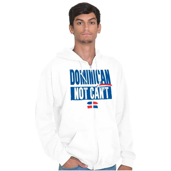 Dominican Not Can't DR Heritage Pride Zip Up Hoodie Men's Women's Brisco Brands M