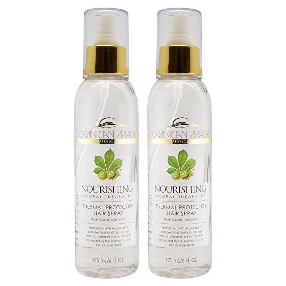 Dominican Nourishing Magic Thermal Protector Hair Spray 6oz Pack of 2 -  Walmart.com