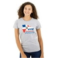 thumbnail image 1 of Dominican Pride Parade Country Flag Womens Slim Fit Graphic Tee Brisco Brands L, 1 of 5