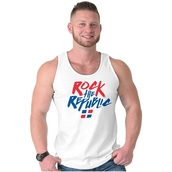 Dominican Pride Rock the Republic Tank Top T Shirts Men Women Brisco Brands S