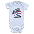 thumbnail image 1 of Dominican Puerto Rican Hearts Dominican Puerto Rico Flags Baby Bodysuit, 6-9 Months White, 1 of 4