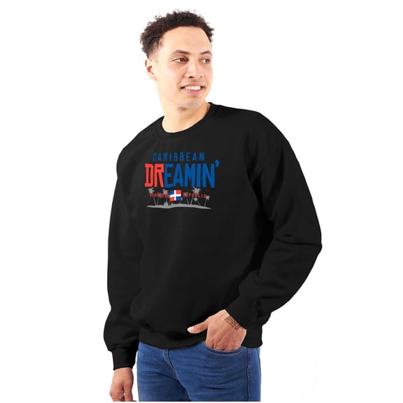 Dominican Republic Caribbean Dream DR Sweatshirt for Men or Women Brisco Brands S