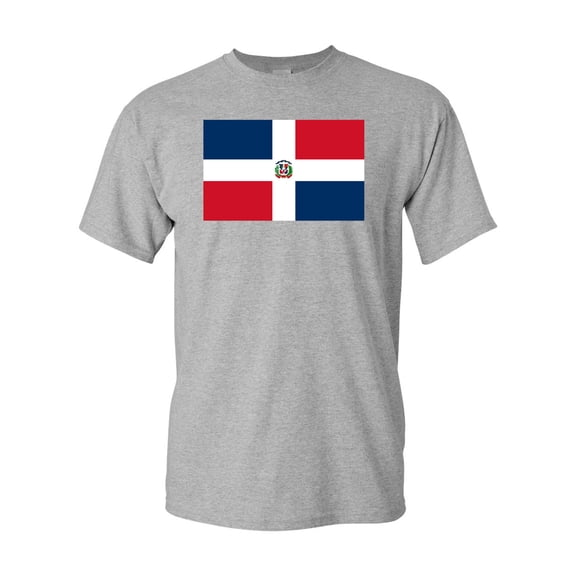 Dominican Republic Country Flag Adult DT T-Shirt Tee